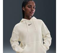 Felpa pullover oversize con cappuccio Nike Phoenix Fleece - Donna - Bianco S Short