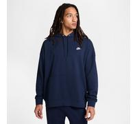 Felpa pullover oversize in French Terry con cappuccio Nike Club Fleece - Uomo - Blu 3XL