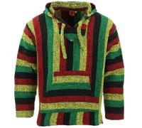Felpa Pullover Rasta In Jerga Baja Messicana Riciclata