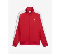 Felpa Puma Essential T7 Poly Full Zip rosso bianco - L