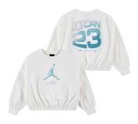 FELPA RAGAZZE JORDAN 45F410 782 BIANCO FELPATO