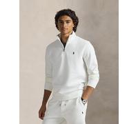Felpa Ralph Lauren Punto Doppio Half Zip bianco - L