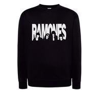 Felpa RAMONE Jhonny Joey Dee Dee Punk rock band Girocollo o con Cappuccio Nera