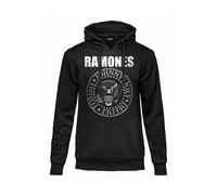FELPA RAMONES LOGO Con Cappuccio ORIGINALE Adulto/a Rock Music tasca frontale