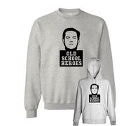 Felpa Renato Pozzetto Ragazzo di Campagna Tac Grigia con cappuccio o girocollo