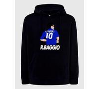 Felpa Roberto Baggio calciatore Italia 94 nera felpata Girocollo o con Cappuccio