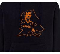 Felpa Roberto Pruzzo Bomber 9 cappuccio o senza giocatore Lupa romanista nera