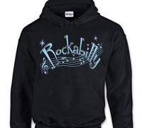 Felpa Rockabilly - Retrò 50's 60's Nota Di Musica Rock'N Roll Rocker Greaser