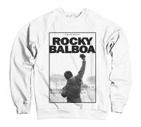 Rocky Licenza Ufficiale Balboa - It Ain't Over Felpa (Bianca) Small