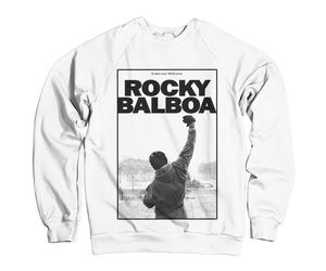 Felpa Rocky Balboa - It Ain't Over Sweatshirt maglia Bianca Uomo Hybris