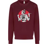 Felpa Samurai Tattoo Girl MMA Kenjutsu Kendo Iaido Uomo