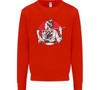 Felpa Samurai Tattoo Girl MMA Kenjutsu Kendo Iaido Uomo