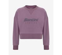 Felpa Santini Brand viola scuro donna - XL