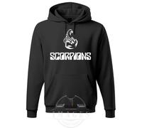 FELPA SCORPIONS CON CAPPUCCIO HOODIES HARD ROCK HEAVY METAL BAND