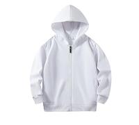 Felpa Senza Cappuccio Bambina con Capucho in Pile Jumper Casual Plaine Giacca Invernale Comoda Chiusura a Zip e per Tutti I Giorni Usura
