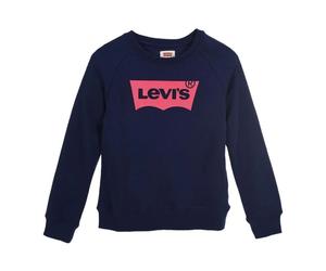 Felpa senza Cappuccio da Bambina Levi's Batwing Crewneck Azzurro Blu scuro