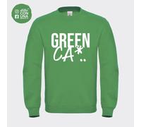 Felpa senza Cappuccio "Green Ca.." Tg S - M - L - XL - 2XL - 3XL