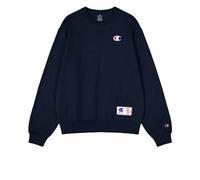 Champion Legacy Retro Sport (220325) - Soft Compact Poly Fleece Back Logo Crewneck Felpa, Blu Marino (NNY), L Uomo FW24
