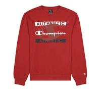 Felpa senza Cappuccio Uomo Champion Authentic Athletic Rosso