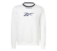 Felpa senza Cappuccio Uomo Reebok Identity Arch Logo Fleece Bianco