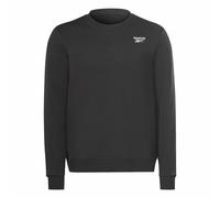 Felpa senza Cappuccio Uomo Reebok Identity Left Chest Logo Crew Nero M