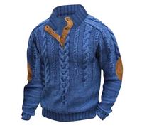 Felpa senza Cappuccio Uomo Taglie Forti Sweatshirt Outdoor Cappotti Stampa con Bottoni Calda Comodo Autunno Inverno Loungewear Larghi Classic Jacket Vintage Comodi Abbigliamento Leggeri Sportivo
