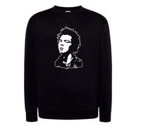 Felpa Sid Vicious punk nera girocollo o cappuccio musica bassista pistols rock