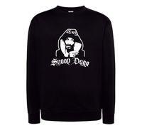 Felpa Snopp Dogg Lion nera rapper hip hop rap king con cappuccio o girocollo