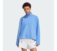 Felpa Soft Lux con zip da ¼ Blue Fusion 2XL