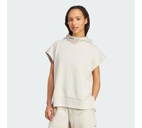 Felpa Soft Lux Loose senza maniche con cappuccio Beige XS