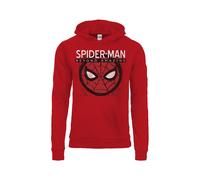 FELPA SPIDERMAN MARVEL Con Cappuccio ORIGINALE Bimbo/a Rossa uomo ragno nuova