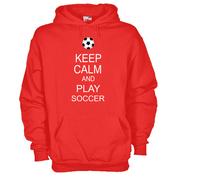Felpa Sport KF07 Keep calm and play soccer Calcio Football