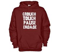 Felpa Sport KQ22 Crouch Touch Pause Engage Rugby Mischia Placcaggio