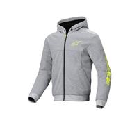 Felpa Sportiva Alpinestars Chrome V2 (Grigio/Fluorescente Giallo) Taglia: L