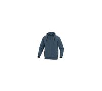 Felpa sportiva Anzio Tg. L - BLU MARINO - DELTAPLUS in pile/cotone. Felpa sporti