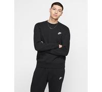 Felpa Sportiva Girocollo UOMO Nike Nero Pullover Crew Club Fleece Cotone
