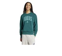 Felpa Sportiva Pullover Girocollo UOMO Adidas M Collegiate Sweat Crew Verde
