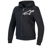 Felpa Sportiva Womens Alpinestars Stella Chrome V2 Md Nero/Bianco
