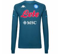 Felpa SSC NAPOLI KAPPA ufficiale girocollo SOTTOCOSTO allenamento calcio verde