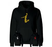 Felpa stampa Kobe bryant black mamba nera uomo bimbo con cappuccio basket