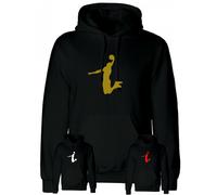 Felpa stampa Kobe bryant black mamba nera uomo bimbo con cappuccio basket