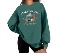 Felpa Stars Hollow, Maglietta Stars Hollow, Felpa Stars Hollow "Dove vai io ti seguo"}, Verde, M