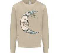 Felpa Steampunk Con Teschio Della Luna Uomo