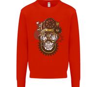 Felpa Steampunk Con Teschio Uomo