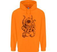 Felpa Steampunk Octopus Kraken Cthulhu Uomo