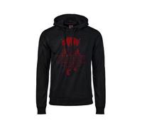 FELPA STRANGER THINGS SOTTOSOPRA ORIGINALE C/ Cappuccio UFFICIALE Nera tasca