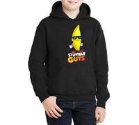 Felpa Stumble Guys bambino bambina skin BANANA GUY cappuccio girocollo unisex