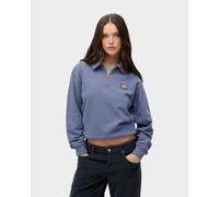 Felpa Superdry Athletic Collared Half Zip blu donna - XS