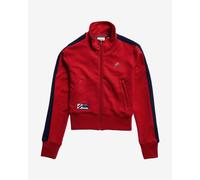 Felpa Superdry Code Track Half Zip rossa donna - S