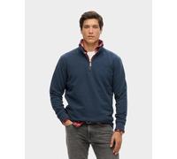 Felpa Superdry Essential Logo Henley Bleu XL